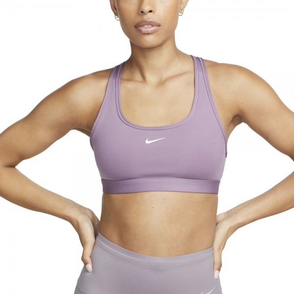 Nike Swoosh Light Support Sport-BH Damen violet dust weiß