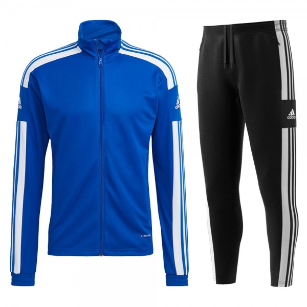 Adidas Polyesteranzug Squadra 21 Herren blau/weiß schwarz