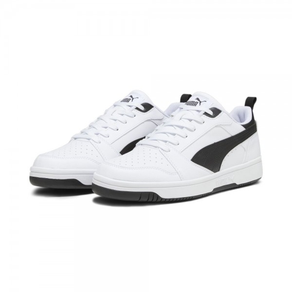 Puma Rebound V6 Low Sneakers Unisex weiß schwarz