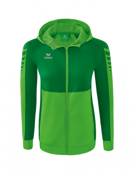 Erima Fußball Six Wings Trainingsjacke mit Kapuze Damen grün smaragd