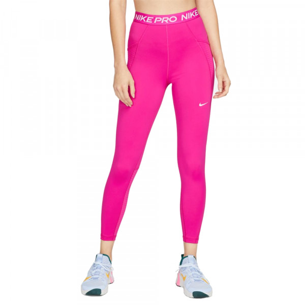 Nike Pro Dri-FIT Leggings Damen magenta weiß