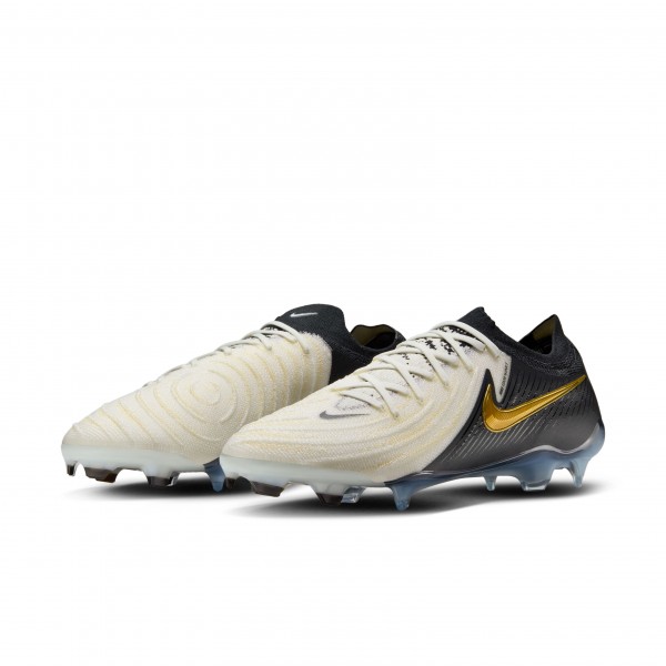 Nike Phantom GX II Elite FG Fußballschuhe Herren weiß schwarz metallic gold
