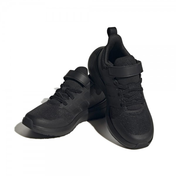 Adidas FortaRun 2.0 Cloudfoam Elastic Lace Top Strap Schuhe Kinder schwarz