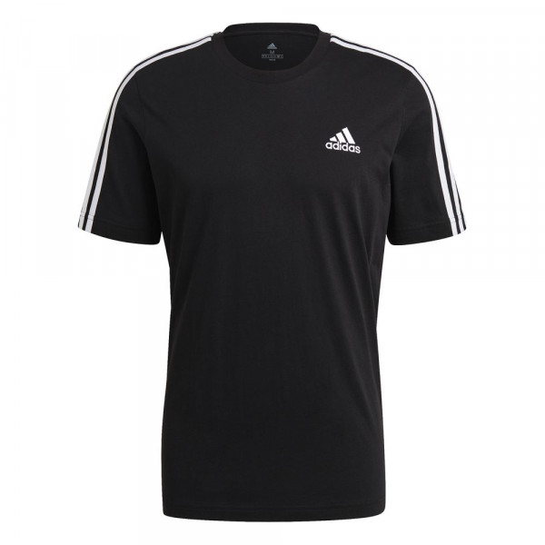 Adidas Essentials 3-Streifen T-Shirt Herren schwarz