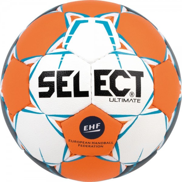 Select Handball Ultimate Ball EHF Spielball weiß orange blau