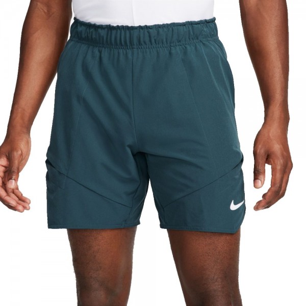 Nike Court Dri-FIT Advantage Tennisshorts 18cm Herren deep jungle weiß