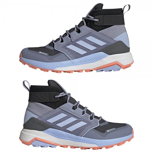 Adidas Terrex Trailmaker Mid GORE-TEX Wanderschuhe Herren silberviolett blau schwarz