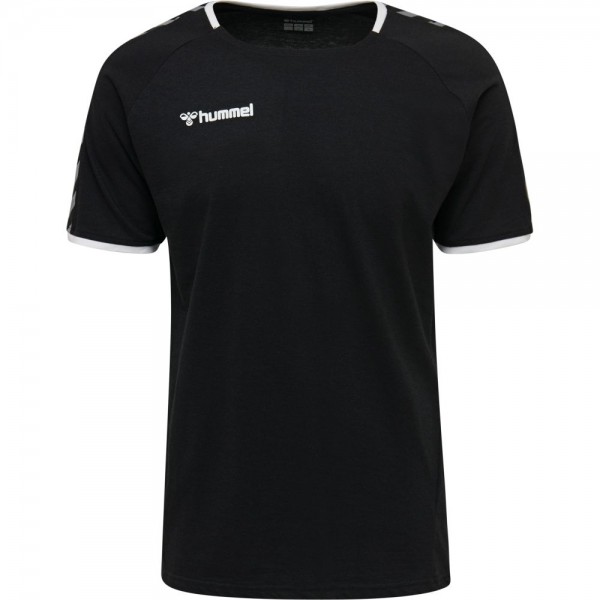 Hummel Authentic Trainings T-Shirt Kinder schwarz weiß