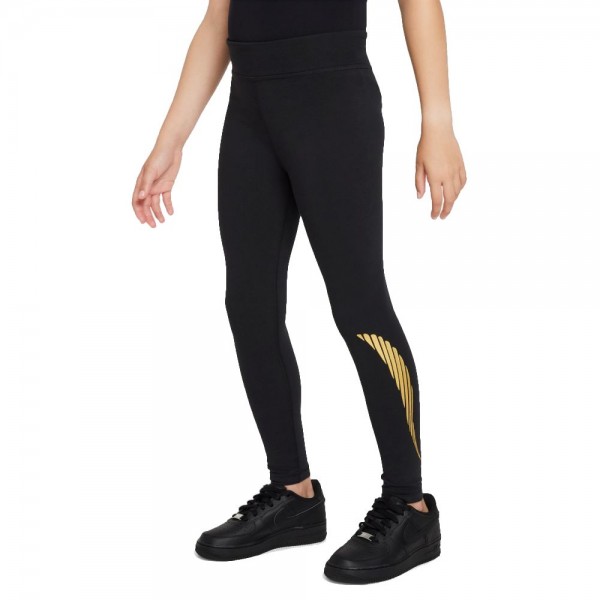 Nike Sportswear Favorites Leggings Mädchen schwarz gold