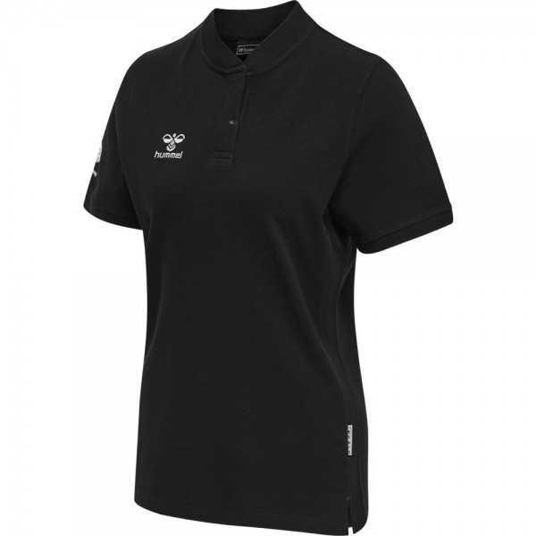Hummel Hmlmove Grid Polo-Shirt Damen schwarz weiß