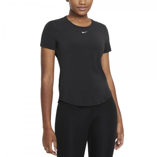 Nike Dri-FIT UV One Luxe Kurzarm-Oberteil Damen schwarz