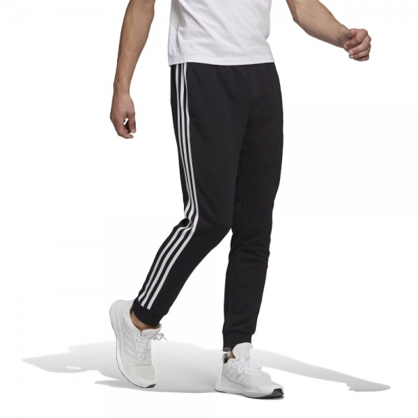 Adidas ESS Tapered Cuff 3-Streifen Hose Herren schwarz Tall-Größe