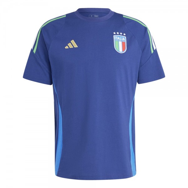 Adidas Italien Tiro 24 Competition T-Shirt Herren blau