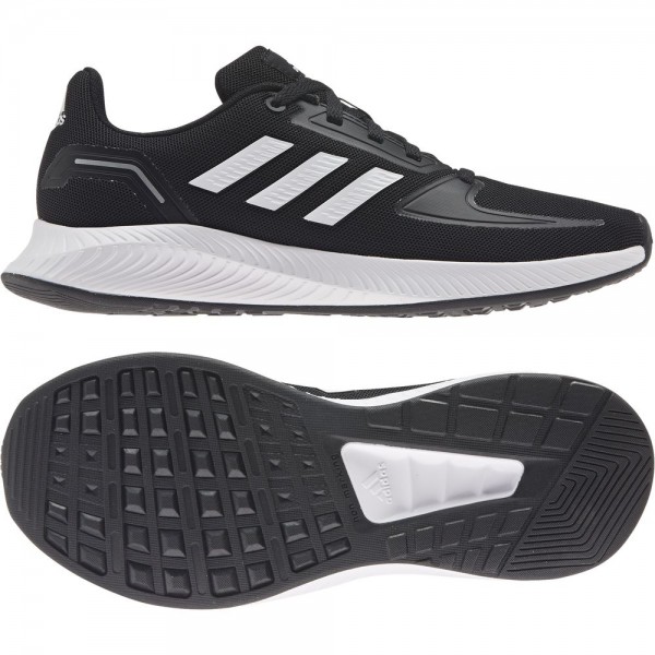 Adidas Kinder Runfalcon 2.0 Core Linear Laufschuhe schwarz weiß