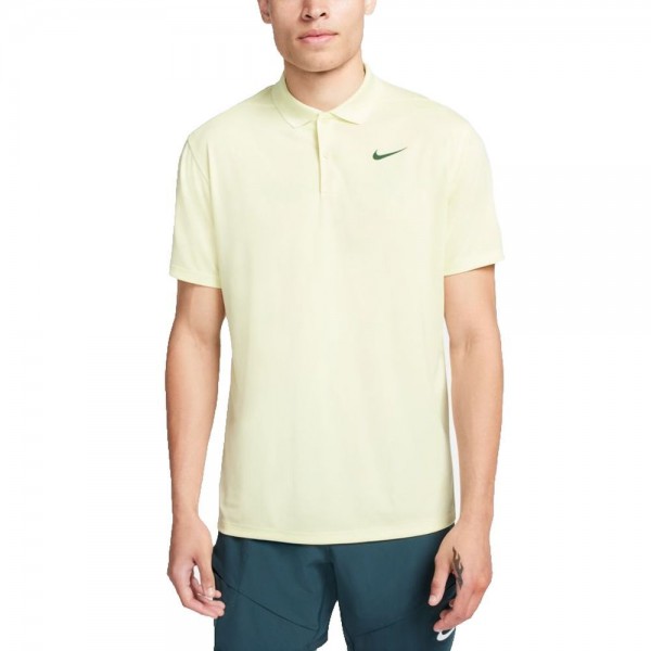 Nike Court Dri-FIT Tennis-Poloshirt Herren hellgelb