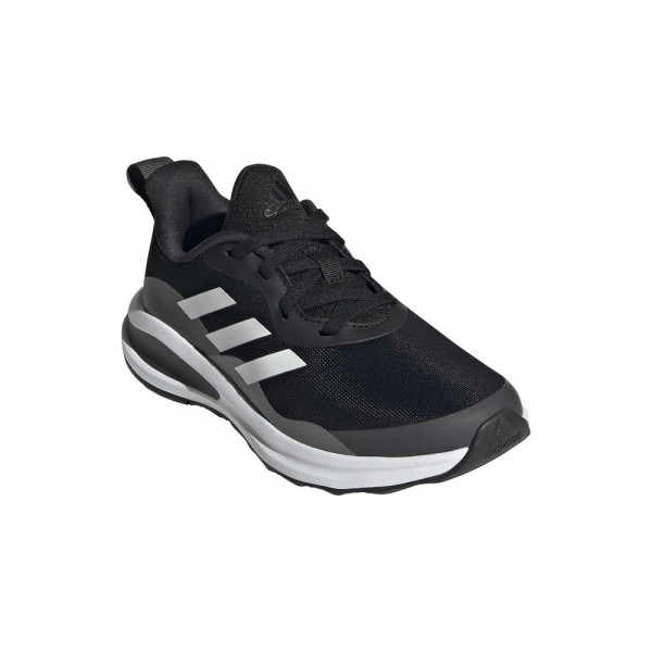 Adidas Kinder FortaRun Lace Laufschuhe schwarz weiß grau