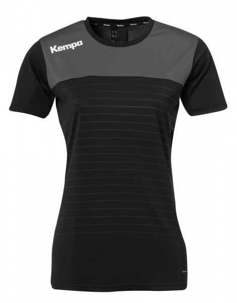 Kempa Handball Volleyball Emotion 2.0 Trikot Frauen Kurzarmshirt schwarz grau