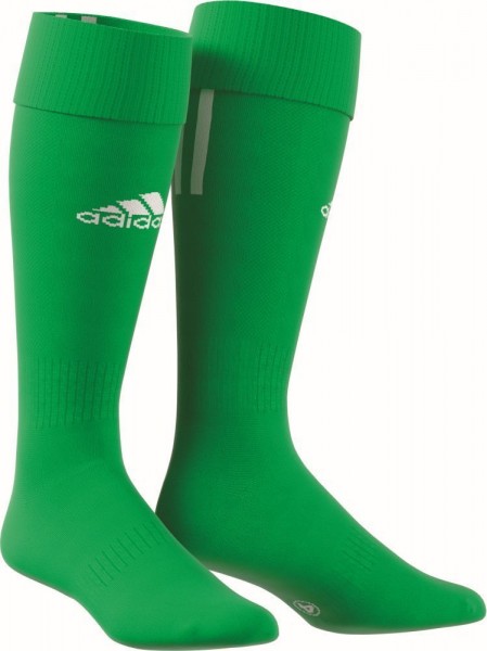 Adidas Fußball Santos 3 Streifen Stutzen Socken Herren grün weiß