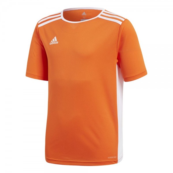 Adidas Fußball Entrada 18 Match Trikot Kurzarmshirt Kinder Teamtrikot orange weiß