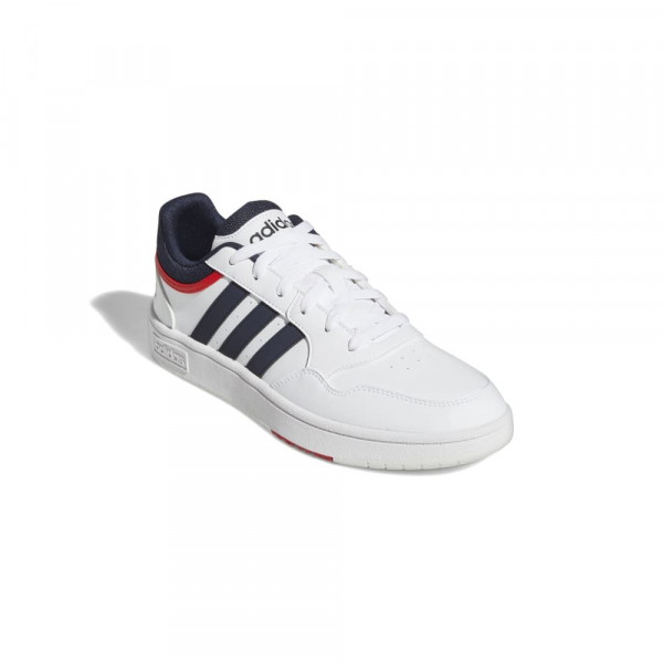 Adidas Herren Hoops 3.0 Low Classic Vintage Schuhe weiß navy