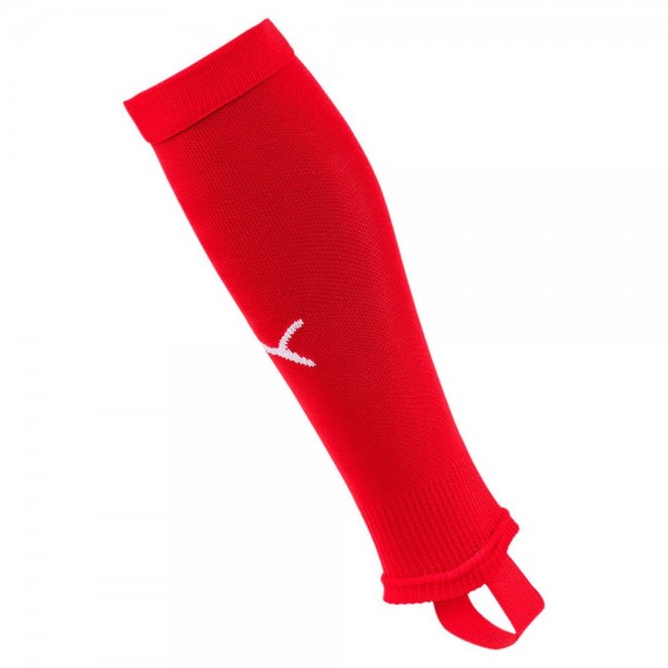 Puma Herren Fussball Stutzen Liga Stirrup Socken Core Stutzenstrumpf rot weiß