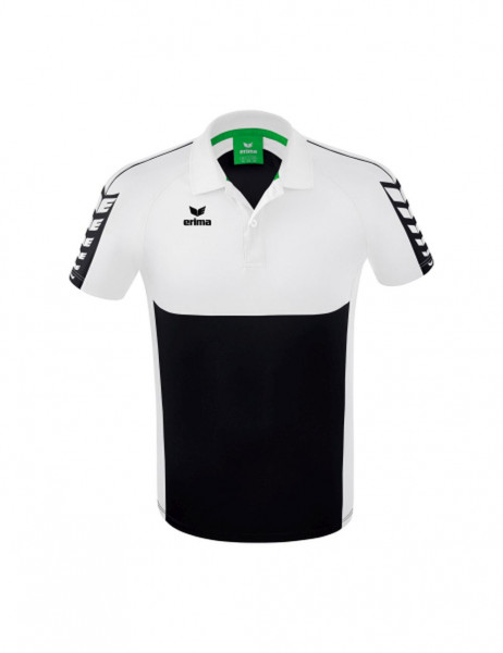Erima Fußball Six Wings Poloshirt Herren schwarz weiß
