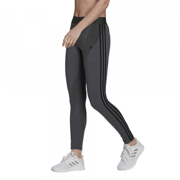 Adidas Loungewear Essentials 3-Streifen Leggings Damen grau schwarz