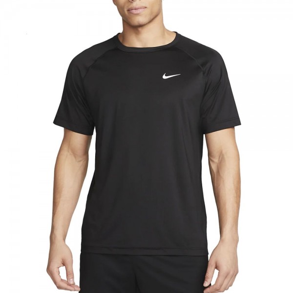 Nike Ready Dri-FIT Kurzarm-Fitness-Oberteil Herren schwarz weiß