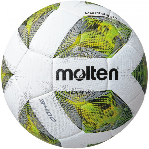 Molten F4A3400-G Top Trainingsball weiß silber grün Gr 4 - 350g