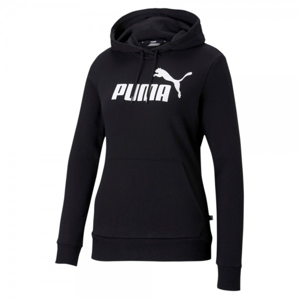 Puma Damen Essentials Hoodie Logo schwarz