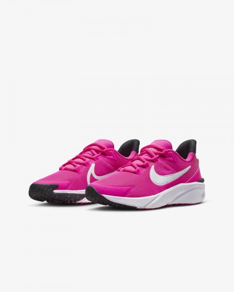 Nike Star Runner 4 Straßenlaufschuhe Kinder pink weiß