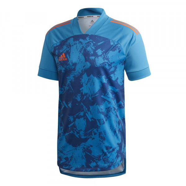 Adidas Fußball Condivo 20 Primeblue Trikot Kurzarmshirt Kinder Fußballtrikot blau marine orange
