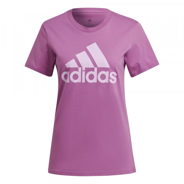 Adidas Loungewear Essentials Logo T-Shirt Damen lila weiß