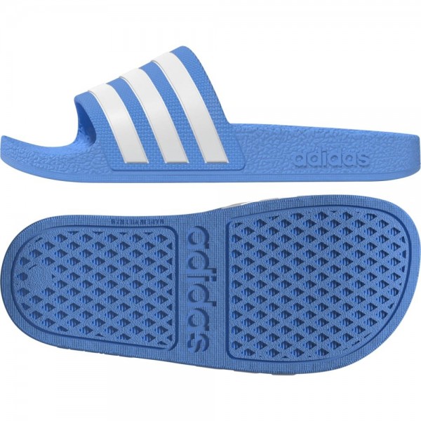 Adidas Aqua Adilette Kinder blau weiß