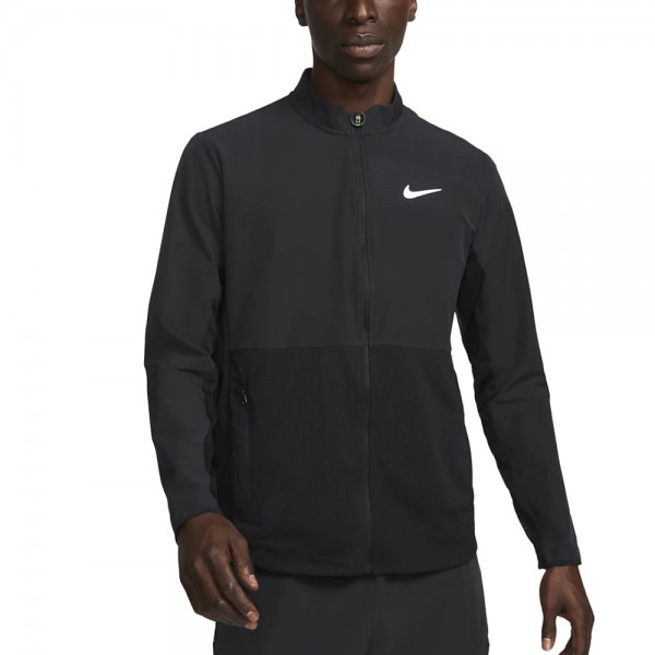 Nike Court Advantage Tennisjacke Herren schwarz weiß