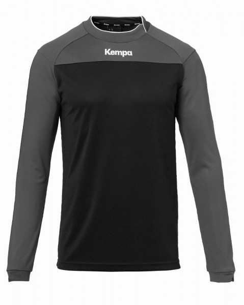 Kempa Handball Prime Langarmshirt Herren Kinder Trainingsshirt schwarz grau