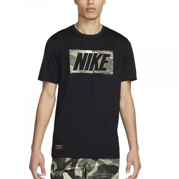 Nike Dri-FIT Fitness T-Shirt Herren schwarz