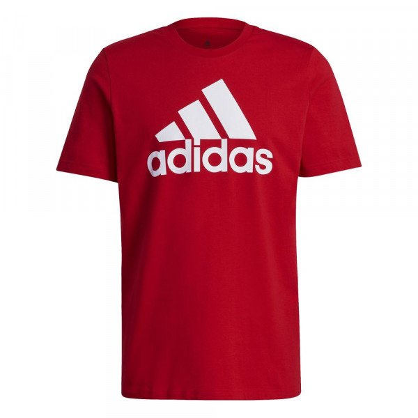 Adidas Essentials Big Logo T-Shirt Herren rot weiß