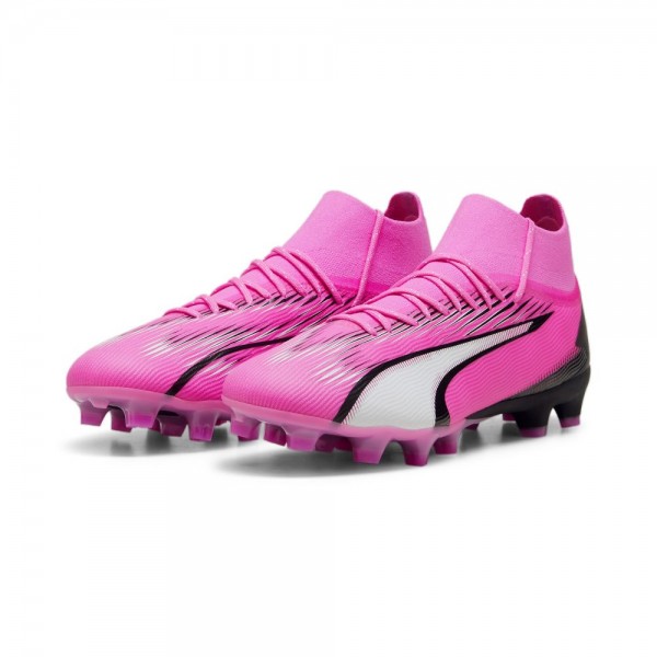 Puma Ultra Pro FG/AG Fußballschuhe Herren pink weiß schwarz