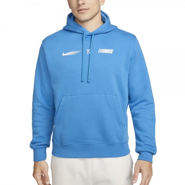 Nike Sportswear Standard Issue Fleece-Hoodie Herren blau weiß