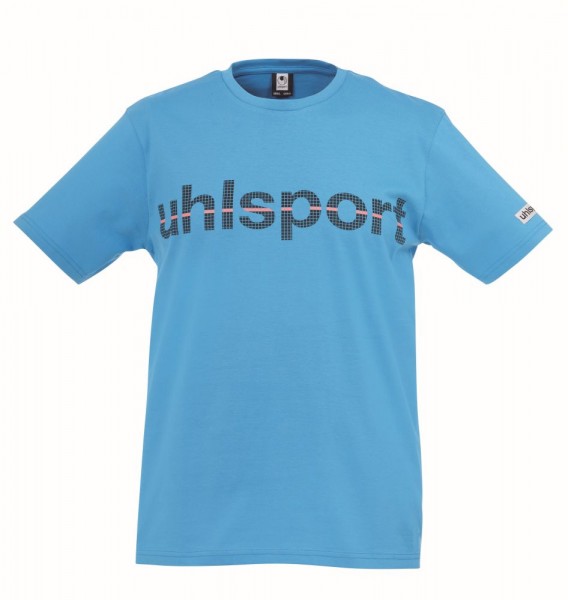 Uhlsport Fußball Essential Promo T-Shirt Kinder Kurzarmshirt hellblau