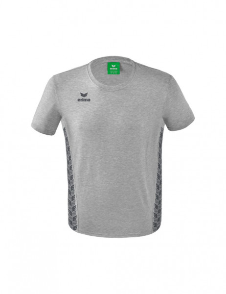 Erima Fußball Essential Team T-Shirt Herren Kinder hellgrau melange grau
