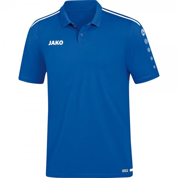 Jako Fußball Polo Striker 2.0 Herren Poloshirt Polohemd blau weiß