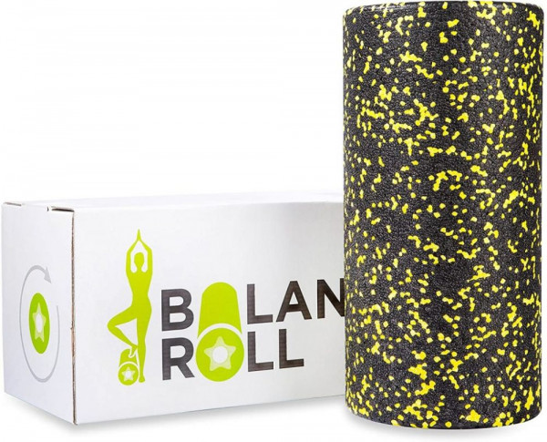 Balance Roll Faszienrolle leicht schwarz gelb