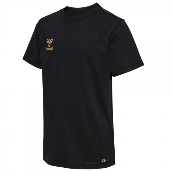 Hummel Hmle24c Cotton T-Shirt Kinder schwarz gold