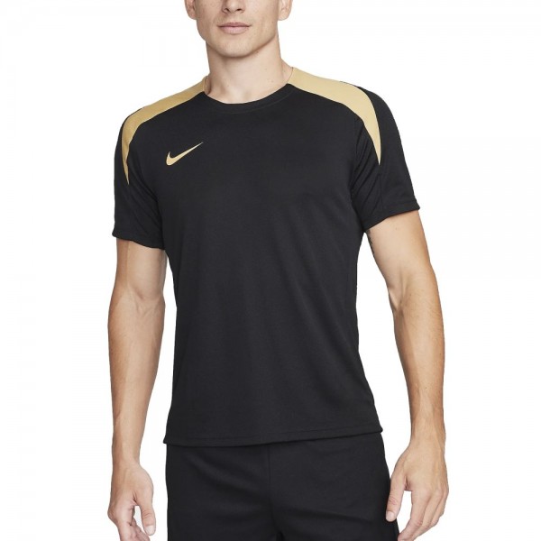 Nike Strike Dri-FIT Kurzarm-Fußballoberteil Herren schwarz gold