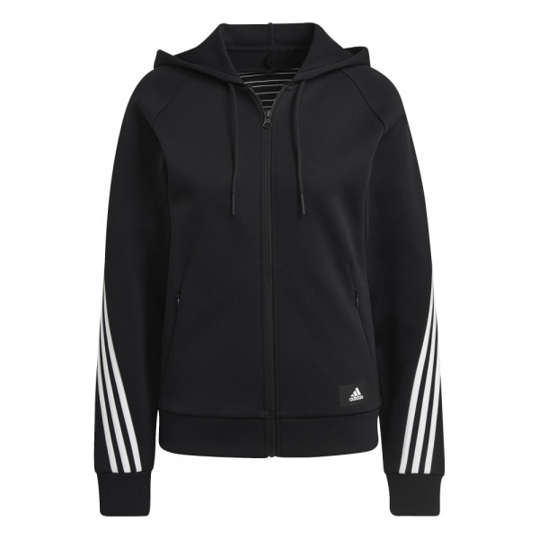 Adidas Sportswear Future Icons 3-Streifen Kapuzenjacke Damen schwarz weiß