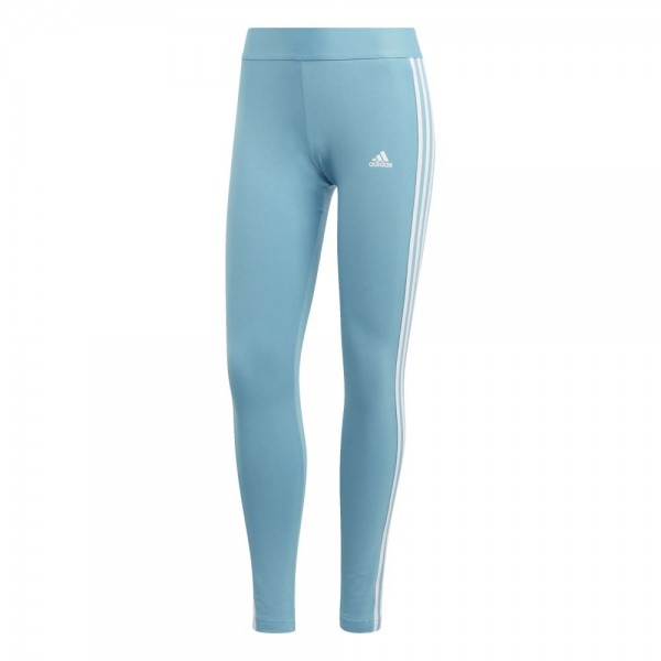 Adidas LOUNGEWEAR Essentials 3-Streifen Leggings Damen hellblau weiß