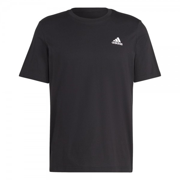 Adidas Essentials Single Jersey Embroidered Small Logo T-Shirt Herren schwarz