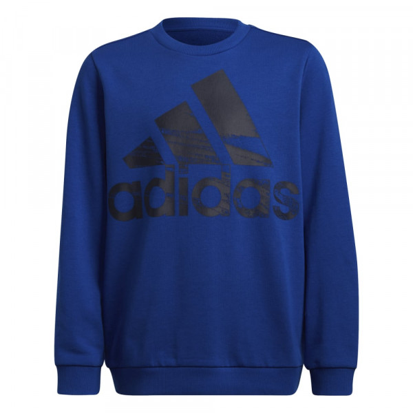 Adidas Logo Sweatshirt Kinder blau schwarz